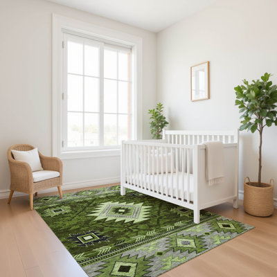 Premium Machine Washable Lubbers AMF1754 Tribal Rug