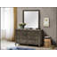Commode noire élégante Burlington G2450-D avec six tiroirs spacieux et fabrication en placage de bois durable-261429678