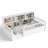 Twin Size Bed Frame with Storage Bookcase,Wood Floor Daybed, No Box Spring Needed-965328526-965328520