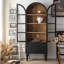 Black Solid + Manufactured Wood+Glass Display Cases