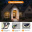 Johnsen 100LED Solar Powered Outdoor Security Lights Outdoor Wall Lights With Motion Sensor for Garage