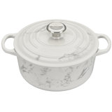 Le Creuset Signature Enameled Cast Iron Marble Collection 4.5 Qt Round Dutch Oven with Lid