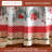 Maison d' Hermine Table Cloth Round Table 100% Cotton 63 Inches Fall Tablecloth Reusable Everyday Use for Thanksgiving Christmas Decorations Dining Farmhouse Party (Rural Christmas)-124448109