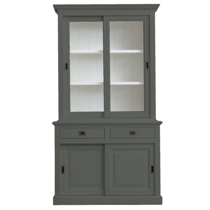 Analin Display Cabinet, Steel Grey