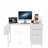 Office Desk with Power outlet,2 Monitor Stands,2 Drawers,Side Pocket-512557543