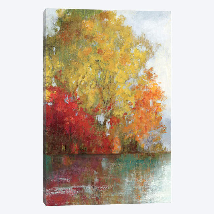 «Forest Reflection II», reproduction sur toile, H 12 po x l 8 po x P 0,75 po, Pas de tapis, Toile tendue