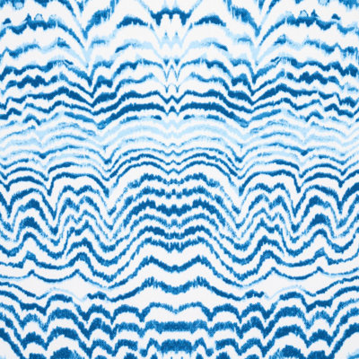 Schumacher x Trina Turk Ink Wave Print Indoor/Outdoor Fabric