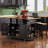 53Inch Large Kitchen Island With 2 Bar Stools, Power Outlet,Door Internal Storage Rack, Kitchen Storage Cart On 5 Wheels With Drop Leaf, 5 Open Side Racks, 3 Drawers, For Kitchen,Dining Room-1475025978