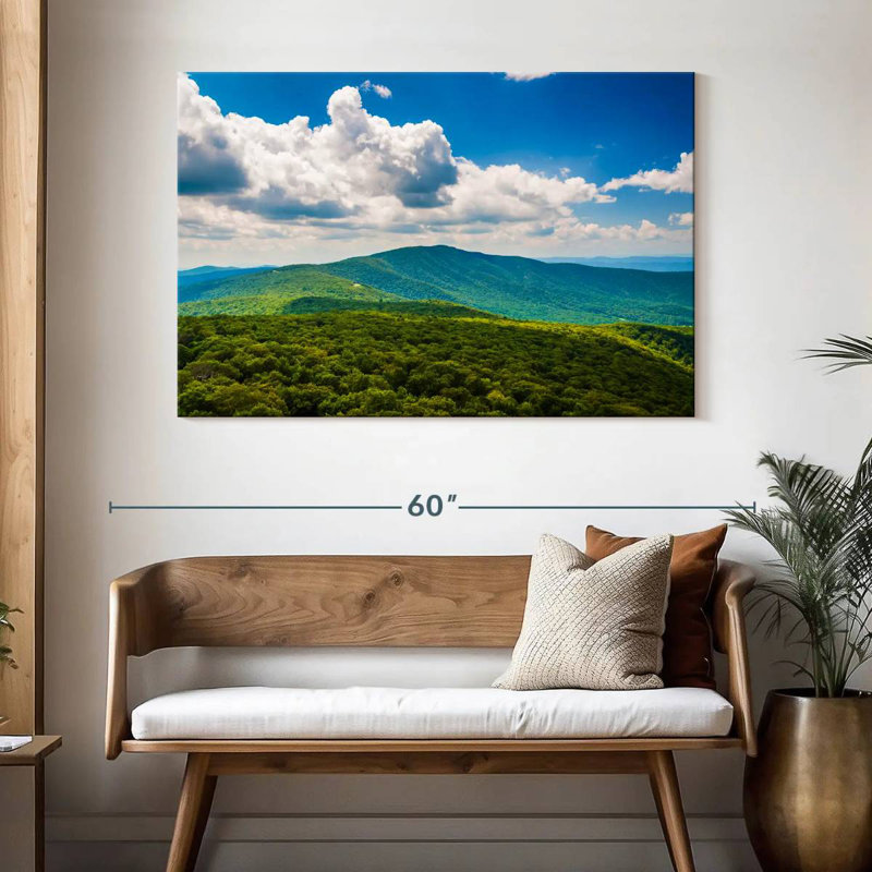 Alvord Blue Ridge Mountains Scene, 32" H x 48" W