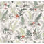 Mushroom Garden Toile Wallpaper Roll-676828392