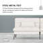 Richas Convertible Futon Sofa Bed, 68″Fabric Futon Couch with Adjustable Backrest, Loveseat Futon Sleeper Recliner for Living Room Furniture-119894943