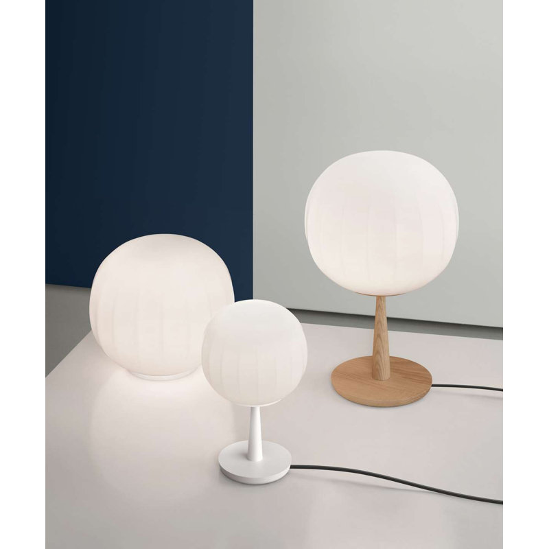 Lita Table Lamp, Ash  Wood, 18" H x 11.8" W x 11.8" D