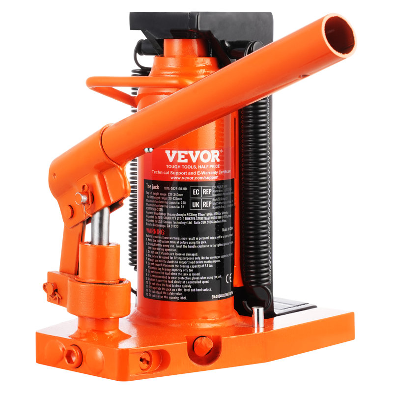 VEVOR Hydraulic Toe Jack, 2.5 Ton On Toe Toe Jack Lift
