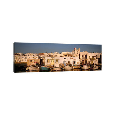 Docked Vessels 1 Piece Wrapped Canvas Panoramic Wall Art