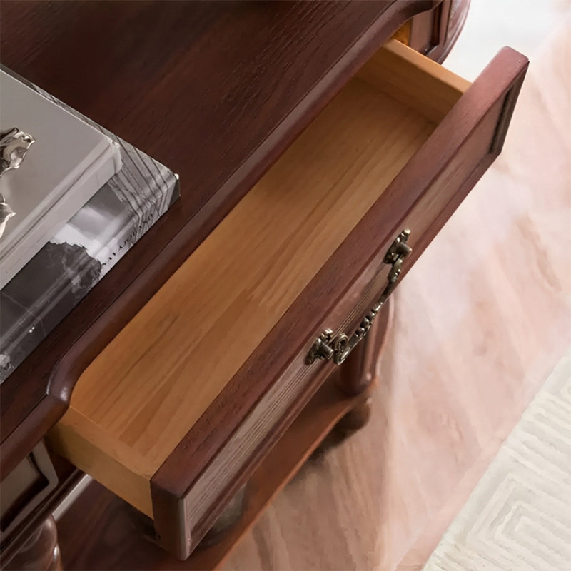 Console Retro Minimalist Elegant, Brun, H 35,43 po x l 39,37 po x P 10,24 po