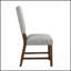 Ensemble de salle à manger moderne à finition noyer avec rallonge autoportante et 4 chaises rembourrées, pour les maisons contemporaines-797457590