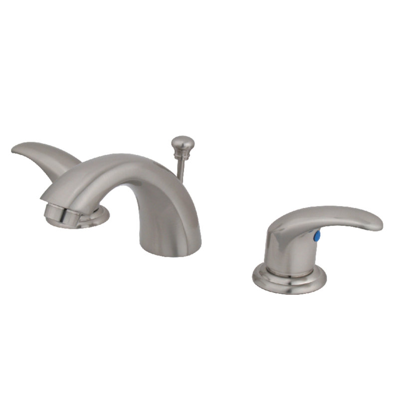 Robinet de salle de bain espacé avec ensemble de drain Legacy, Nickel brossé