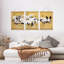 Lumineux animaux BCBG, majestueuses grues en mouvement, affiche murale asiatique traditionnelle, encadrée en bois