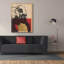  «Gold Geometric Elephant 1» par Alonzo Saunders, art mural sur toile, 40 po x 54 po-904582061