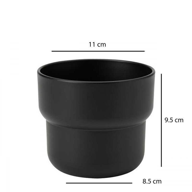 Pot décoratif, Noir