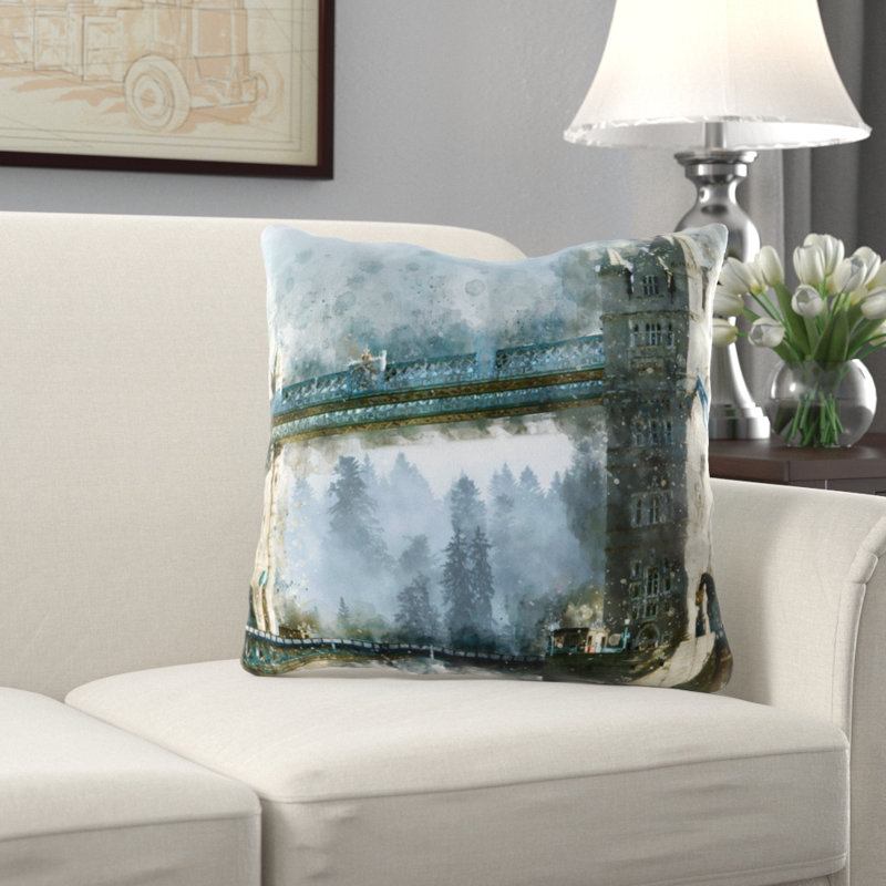 Coussin tour bridge Alegria, Intérieur, Microsuède