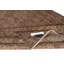Tapis en laine rétro de 5,2 x 9 pi de couleur brune pour des intérieurs modernes. Fabriqué à la main en Turquie