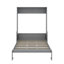 Grand lit escamotable avec bureau, lumières DEL et USB-1470199548