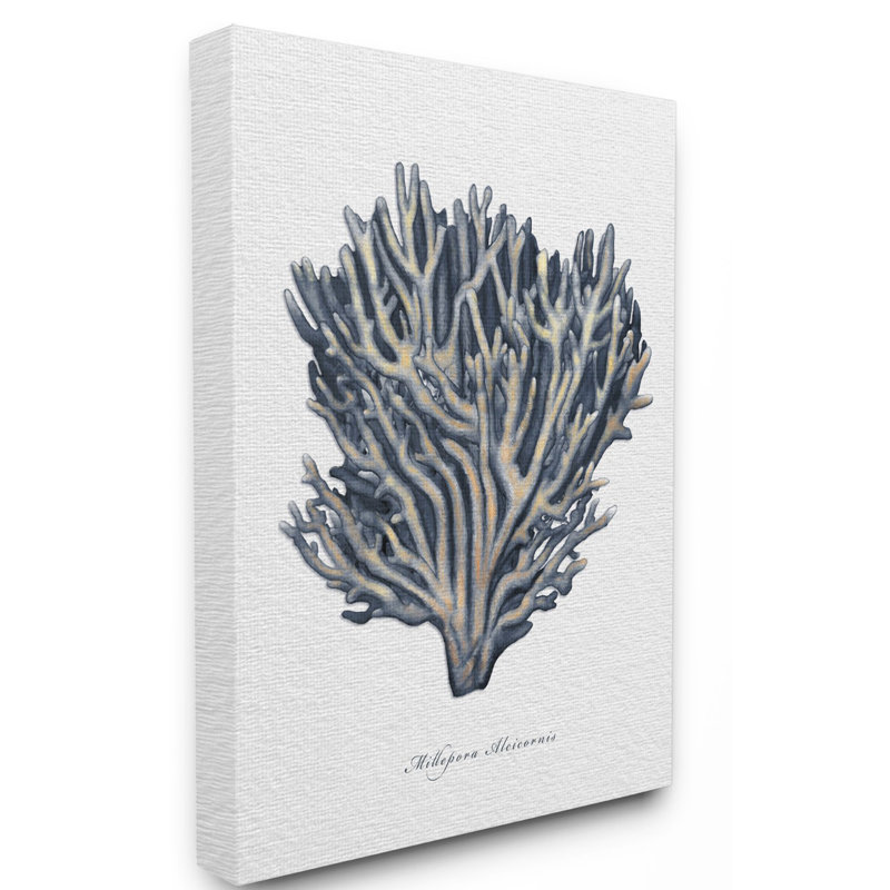 « sea life corail painting », impression, H 20 po x l 16 po, Toile tendue