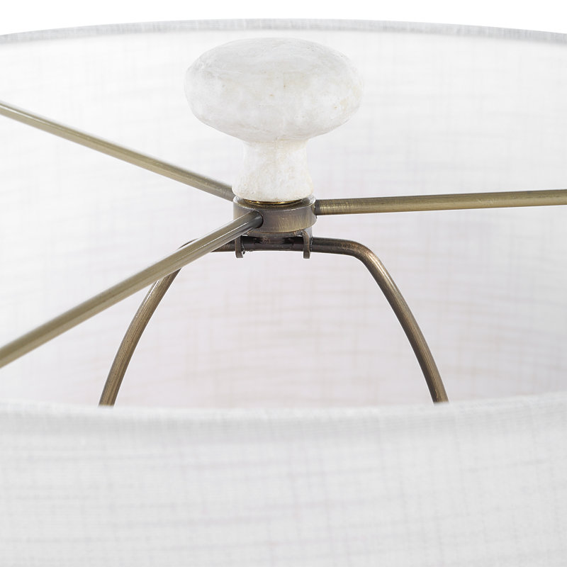 Catelin Textured White Table Lamp
