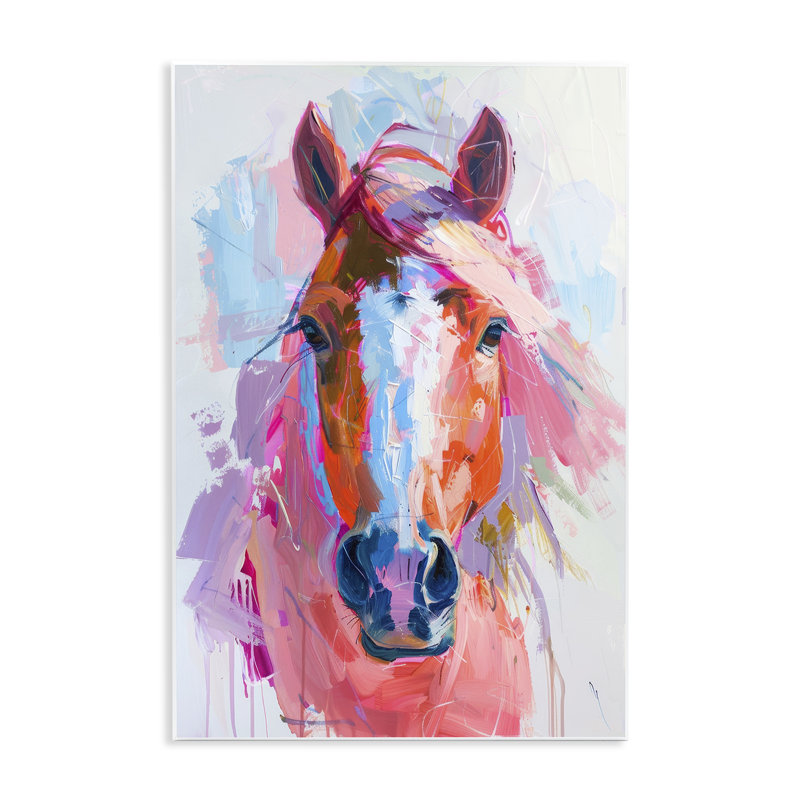 «Sunset Horse Visage» par Petal Prints Design, H 15 po x l 10 po