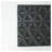 16" x 16" Black Square MDF Wall Decor Panel with Handcrafted Details