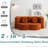 Boneless 76" Convertible Folding Sofa Bed, Twin Size Foldable Floor Futon Couch with 2 Pillow, Boneless Loveseat Couch with Linen Fabric & Foam, Modern Compression Sleeper Sofa for Living Room, Guest Use, Home Office, Apartment, Small Space-1972411641