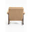 Fauteuil à bascule de lecture Mid-Century moderne, revêtu de velours, couleur principale kaki, capacité maximale de 250 lb, fauteuil d'installation facile à assembler, assemblage simple