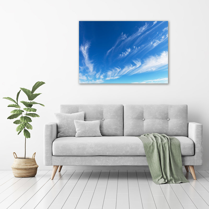 Blue Sky - No Frame Print on Glass