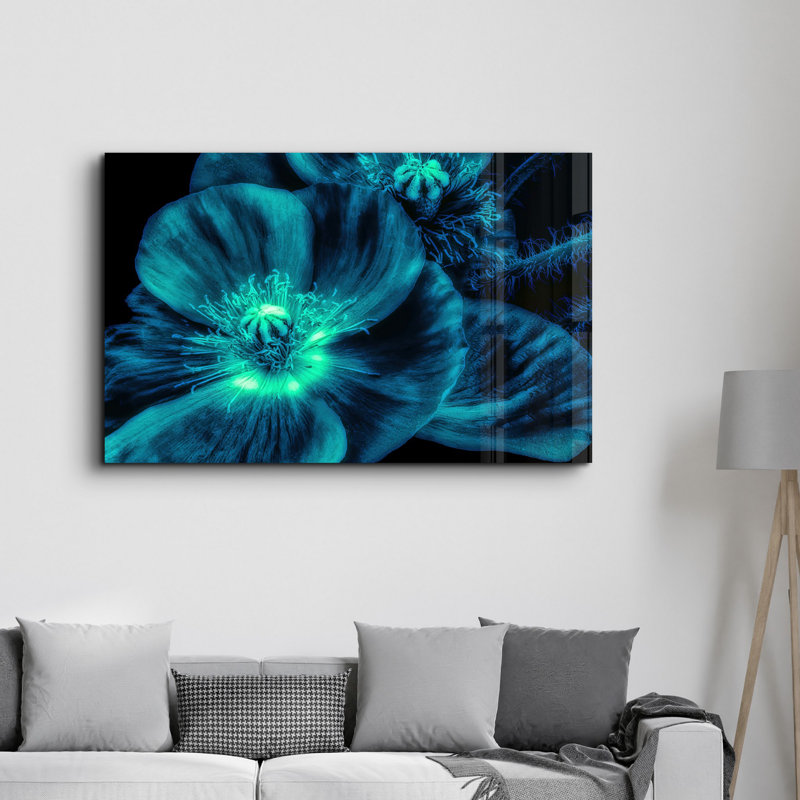 Élégante peinture murale en verre trempé de 13,8 po x 21,7 po | 100% verre trempé, épaisseur: 0,16 pouce | Imprimé UV pour des couleurs éclatantes | Parfait pour la décoration intérieure, le salon et les espaces de bureau