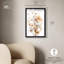 «Parchment Petals Shadowbox Print», art floral élégant par Art Remedy-115125550-115125552
