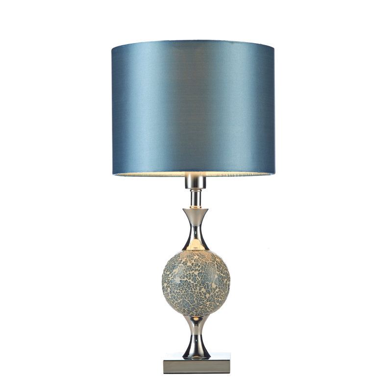 Coral Metal Table Lamp, Blue