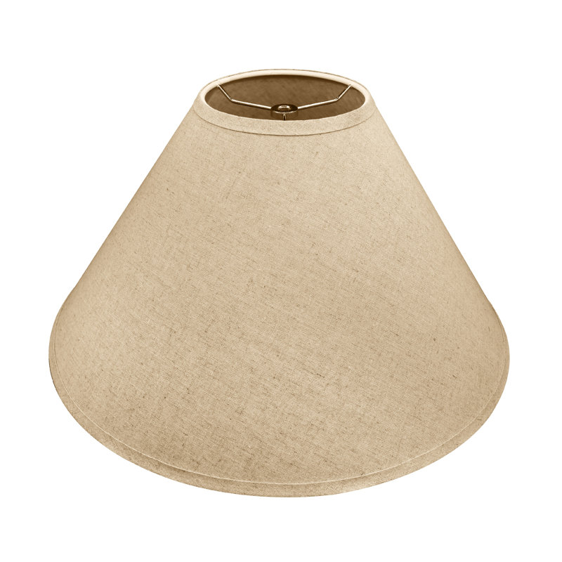 Abat-jour empire en lin 12 po H (araignée) beige