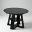 Table de salle à manger extensible ronde à ovale avec tablette de rangement pour 4 à 8 personnes, conception moderne peu encombrante pour la cuisine et le salon-359146664