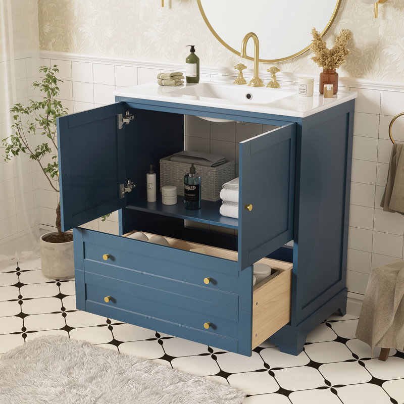 Meuble-lavabo 30 po avec lavabo en céramique