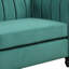Canapé moderne de 39 po avec coussin capitonné et pieds capitonnés-739804716