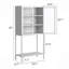 Tall Bookcase, Metal Storage Cabinet,Sideboard, Display Storage Cabinet, Bookcase With Storage-113040106