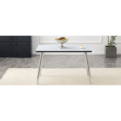 Modern minimalist rectangular dining table