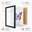 Symmetrical Butterfly Botanical - Framed Print-1480653986-1480653989