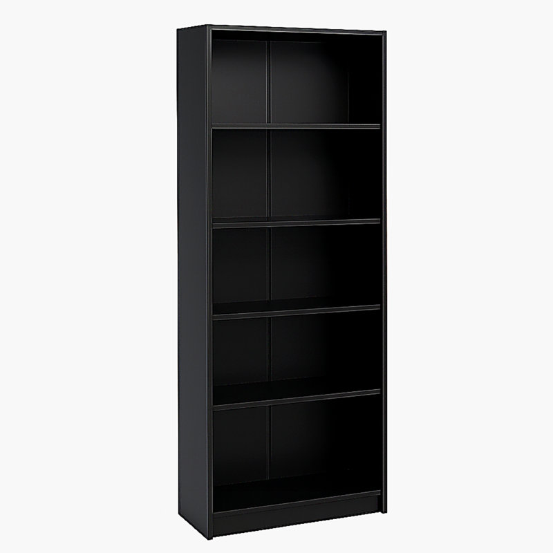 5-Tier Bookshelves Storage Cabinet, Black