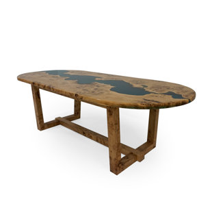 Maple Oval Solid Wood Dining Table