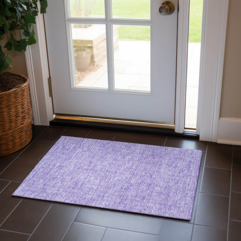 Lavonia Washable Floral Indoor / Outdoor Rug, Rectangle 1'8" x 2'6"