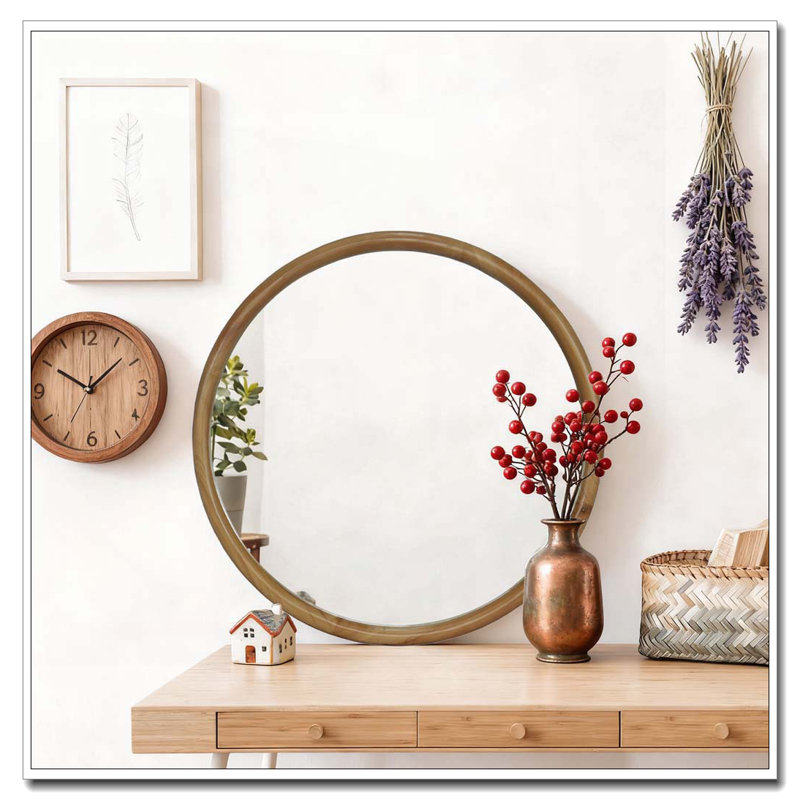 Miroir mural rond