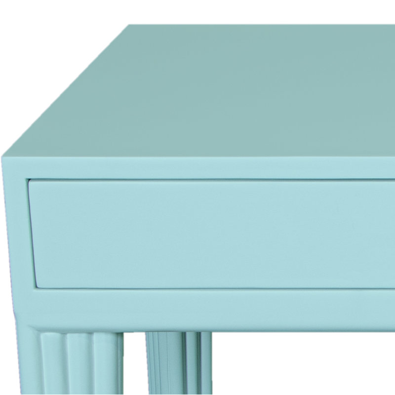 Bureau d'écriture en bois massif Gauthier, Turquoise