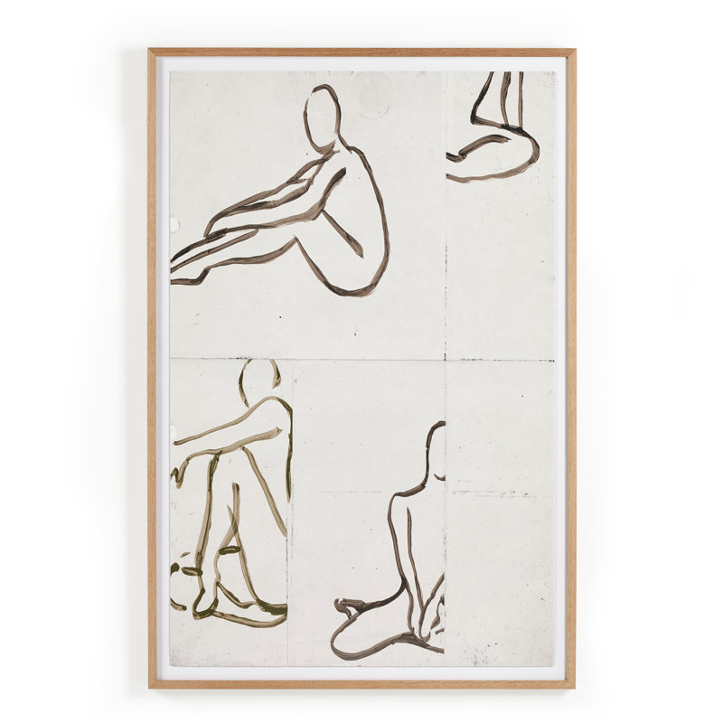 Figure Study Print by Coup D'Esprit, 40" H x 30" W x 2.5" D
